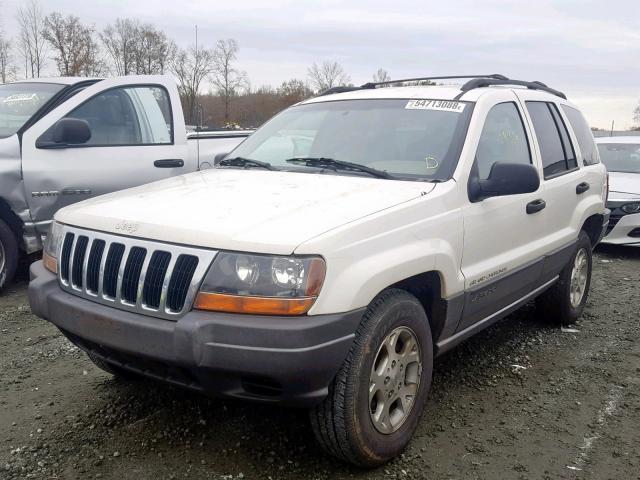 1J4GX48SX1C546628 - 2001 JEEP GRAND CHER WHITE photo 2