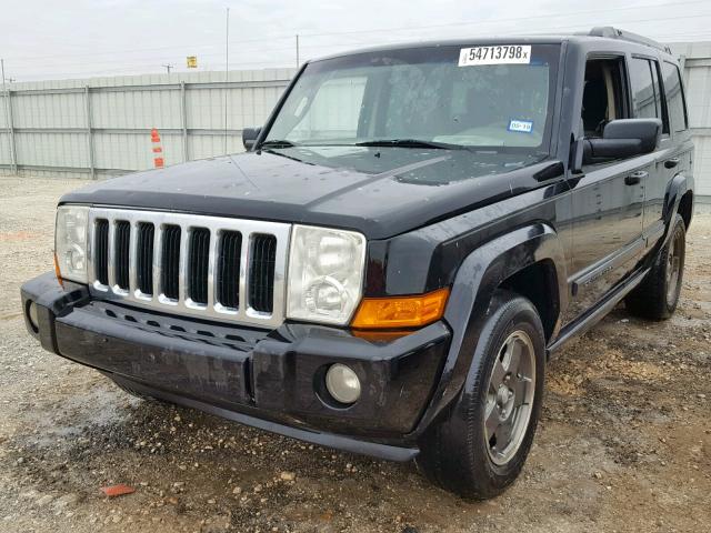 1J8HH48K38C159252 - 2008 JEEP COMMANDER BLACK photo 2