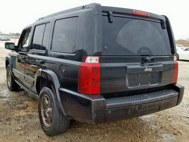 1J8HH48K38C159252 - 2008 JEEP COMMANDER BLACK photo 3