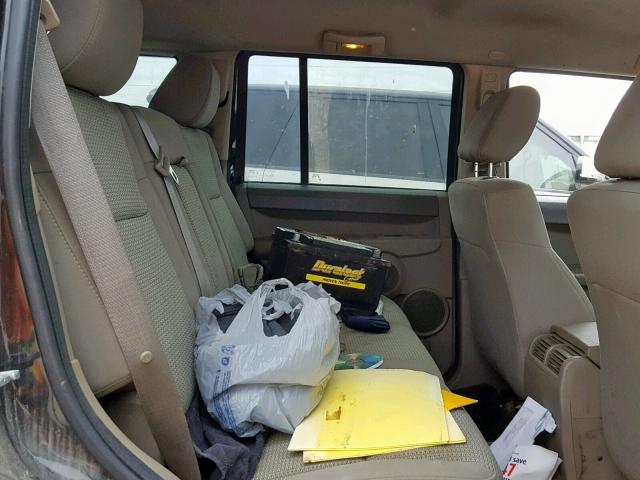 1J8HH48K38C159252 - 2008 JEEP COMMANDER BLACK photo 6