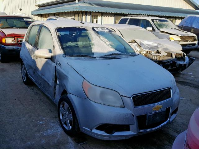 KL1TD66E49B637733 - 2009 CHEVROLET AVEO LS GRAY photo 1
