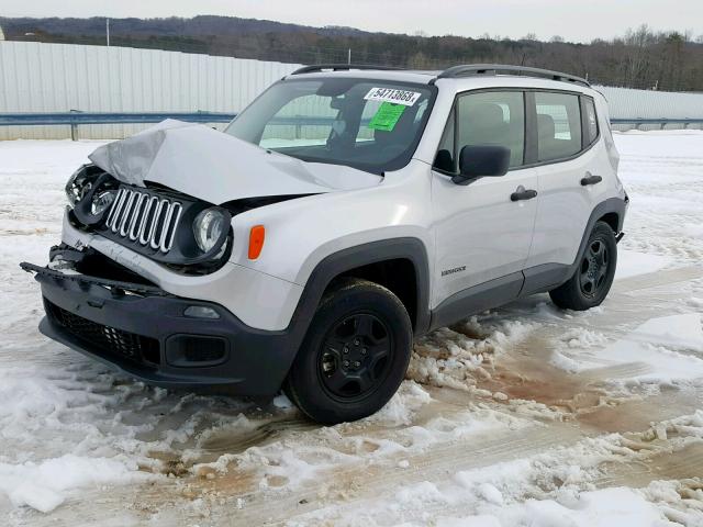 ZACCJAAT2FPC34507 - 2015 JEEP RENEGADE S SILVER photo 2