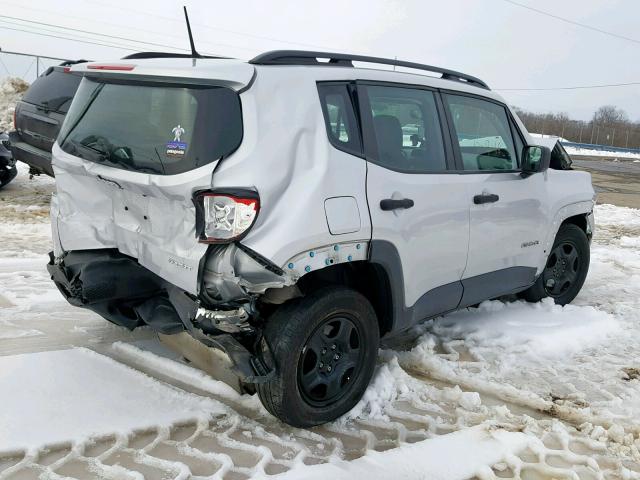 ZACCJAAT2FPC34507 - 2015 JEEP RENEGADE S SILVER photo 4