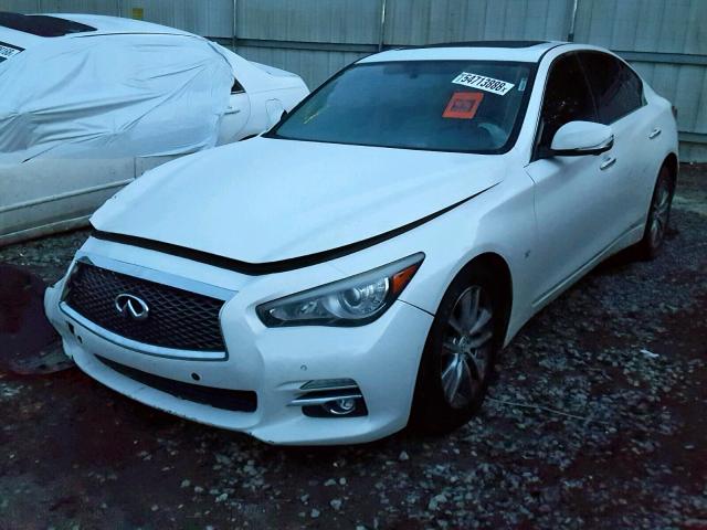 JN1BV7AR2EM682298 - 2014 INFINITI Q50 BASE WHITE photo 2