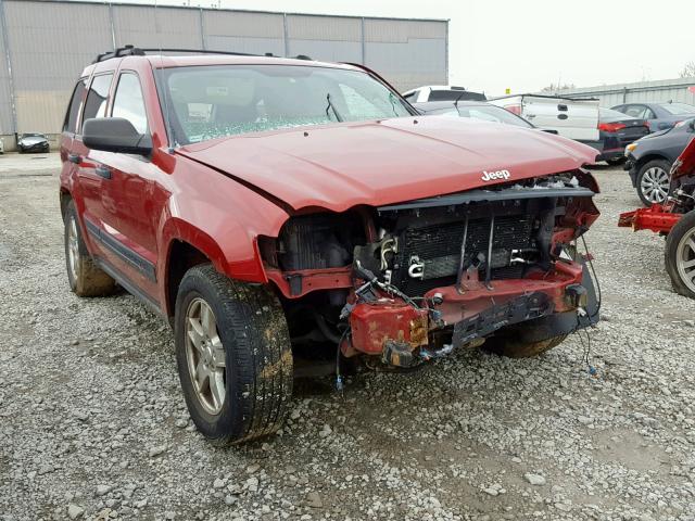 1J4GR48K85C651099 - 2005 JEEP GRAND CHER RED photo 1