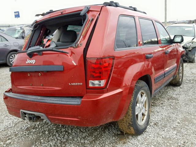 1J4GR48K85C651099 - 2005 JEEP GRAND CHER RED photo 4