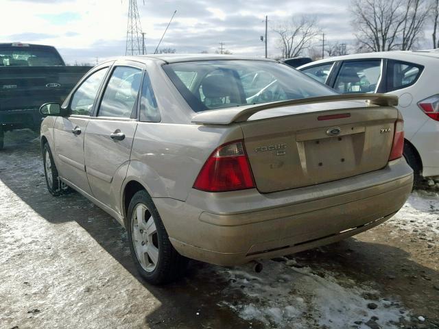 1FAFP34N86W132190 - 2006 FORD FOCUS ZX4 BEIGE photo 3