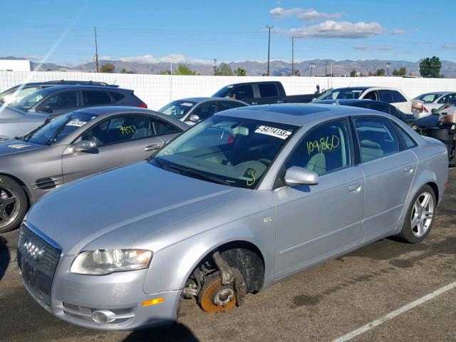 WAUAF78E27A028881 - 2007 AUDI A4 2 SILVER photo 2