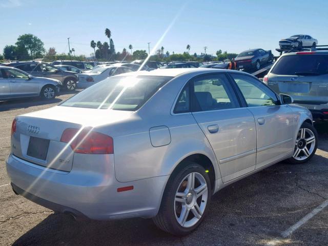 WAUAF78E27A028881 - 2007 AUDI A4 2 SILVER photo 4