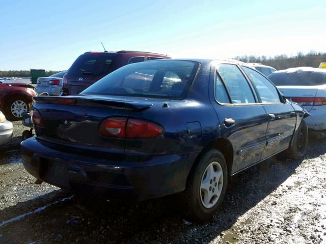 1G1JC524827408144 - 2002 CHEVROLET CAVALIER B BLUE photo 4