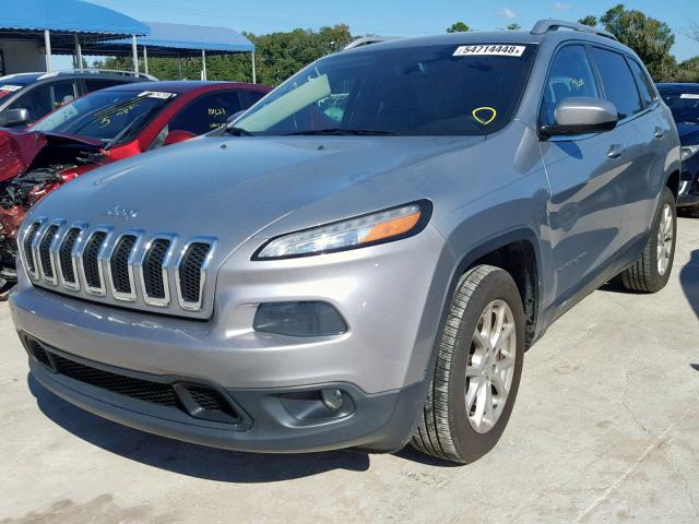 1C4PJLCB8EW279714 - 2014 JEEP CHEROKEE L GRAY photo 2