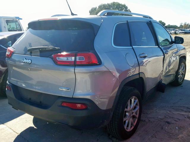 1C4PJLCB8EW279714 - 2014 JEEP CHEROKEE L GRAY photo 4