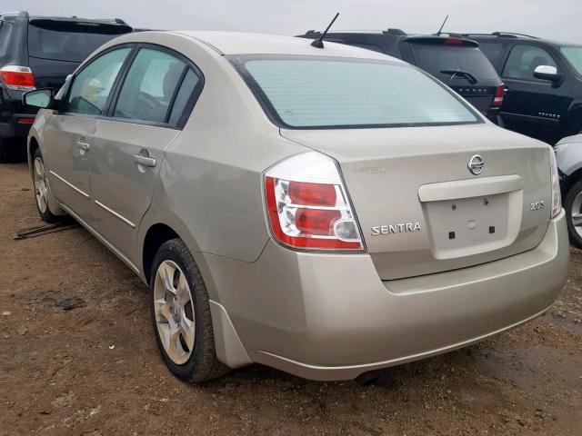 3N1AB61E67L722312 - 2007 NISSAN SENTRA 2.0 BEIGE photo 3