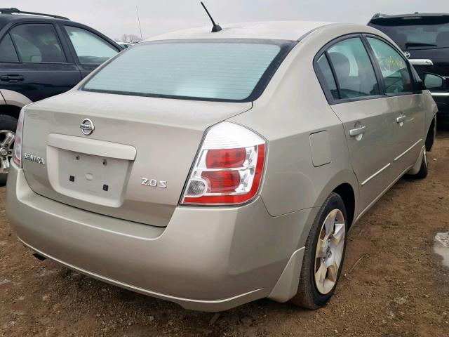 3N1AB61E67L722312 - 2007 NISSAN SENTRA 2.0 BEIGE photo 4