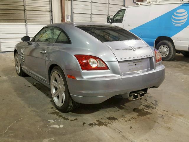 1C3AN69L94X018018 - 2004 CHRYSLER CROSSFIRE BLUE photo 3