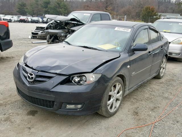 JM1BK324671752486 - 2007 MAZDA 3 S BLACK photo 2