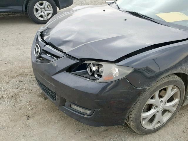 JM1BK324671752486 - 2007 MAZDA 3 S BLACK photo 9