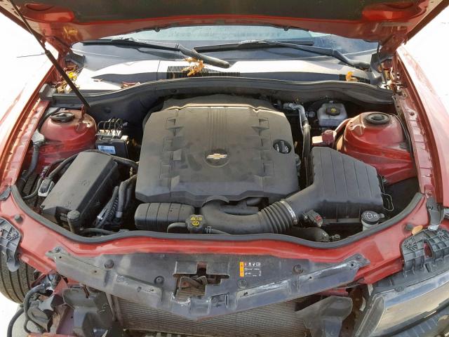 2G1FA1E38E9167566 - 2014 CHEVROLET CAMARO LS RED photo 7