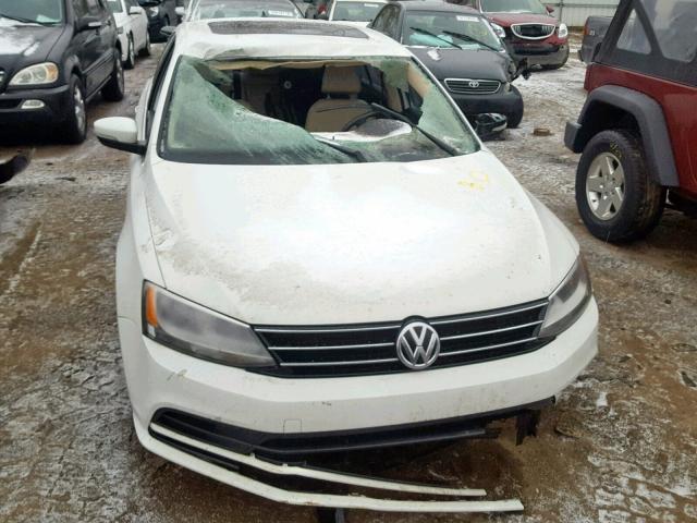 3VWLA7AJ9FM251032 - 2015 VOLKSWAGEN JETTA TDI WHITE photo 9