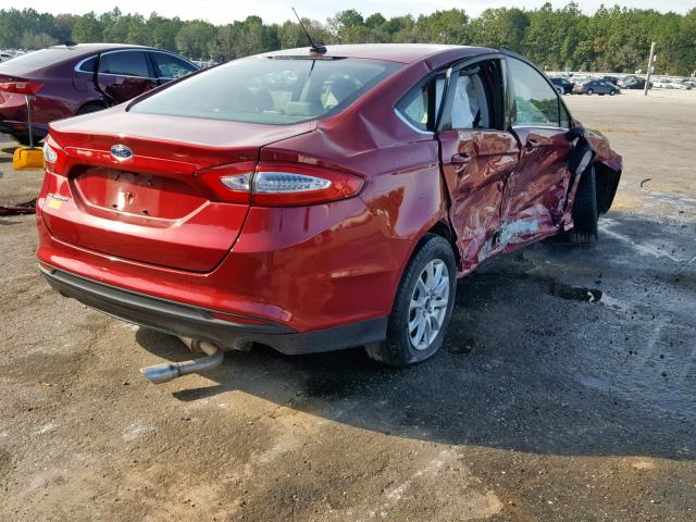 3FA6P0G79GR323679 - 2016 FORD FUSION S RED photo 4