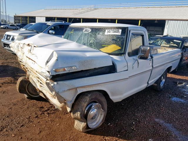 F10GCK08612 - 1972 FORD F100 WHITE photo 2