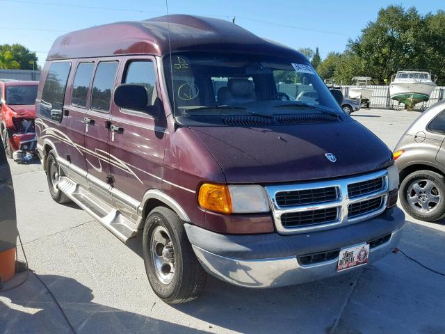 2D6WB11Y63K528055 - 2003 DODGE RAM VAN B1 BURGUNDY photo 1