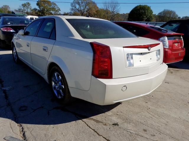 1G6DP567850176609 - 2005 CADILLAC CTS HI FEA WHITE photo 3