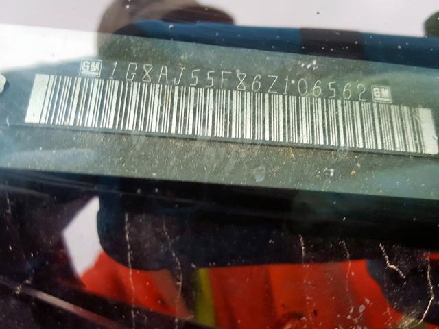 1G8AJ55F86Z106562 - 2006 SATURN ION LEVEL GRAY photo 10