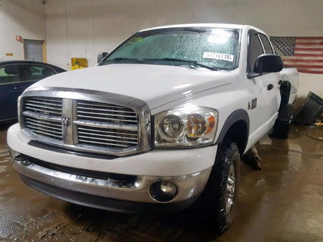 3D7KS28L09G500817 - 2009 DODGE RAM 2500 WHITE photo 2