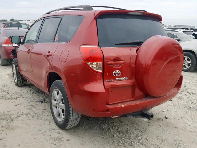 JTMZK31V885017267 - 2008 TOYOTA RAV4 LIMIT RED photo 3