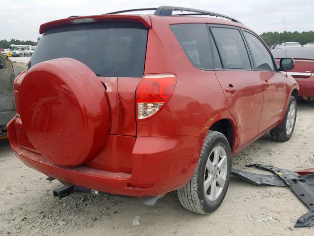 JTMZK31V885017267 - 2008 TOYOTA RAV4 LIMIT RED photo 4