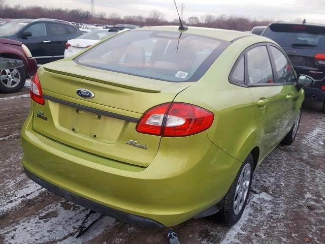 3FADP4BJ9DM158291 - 2013 FORD FIESTA SE GREEN photo 4