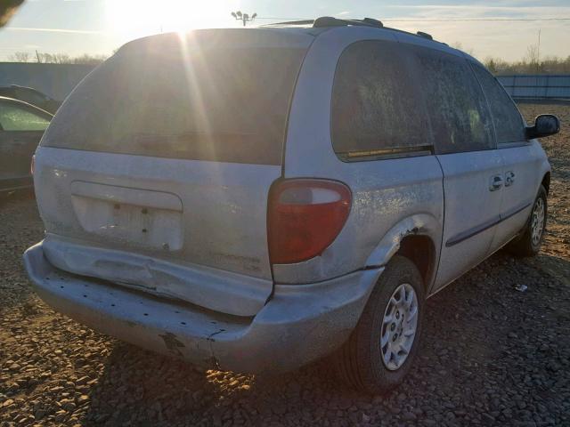 1C4GJ45312B590495 - 2002 CHRYSLER VOYAGER LX SILVER photo 4