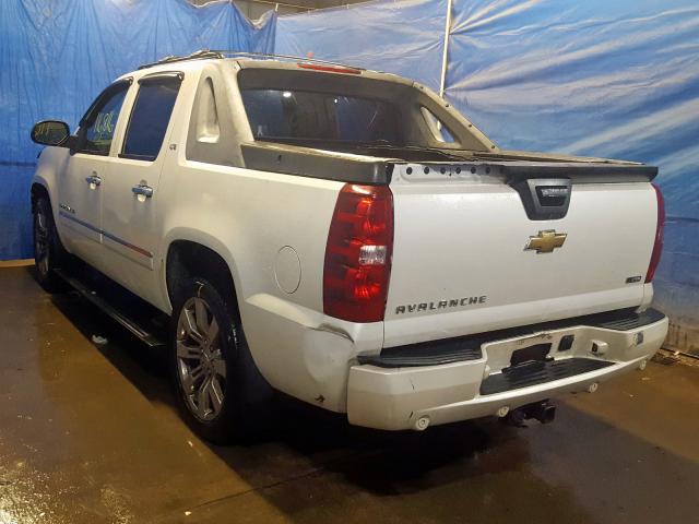 3GNFK32059G280078 - 2009 CHEVROLET AVALANCHE WHITE photo 3