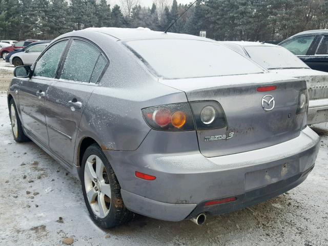 JM1BK323961478660 - 2006 MAZDA 3 S GRAY photo 3