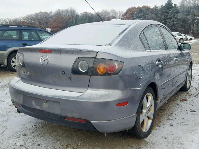 JM1BK323961478660 - 2006 MAZDA 3 S GRAY photo 4