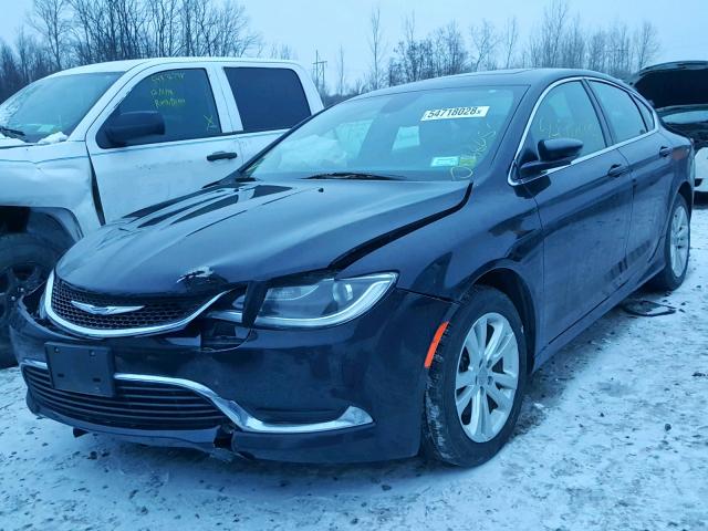 1C3CCCAB1GN122812 - 2016 CHRYSLER 200 LIMITE BLACK photo 2