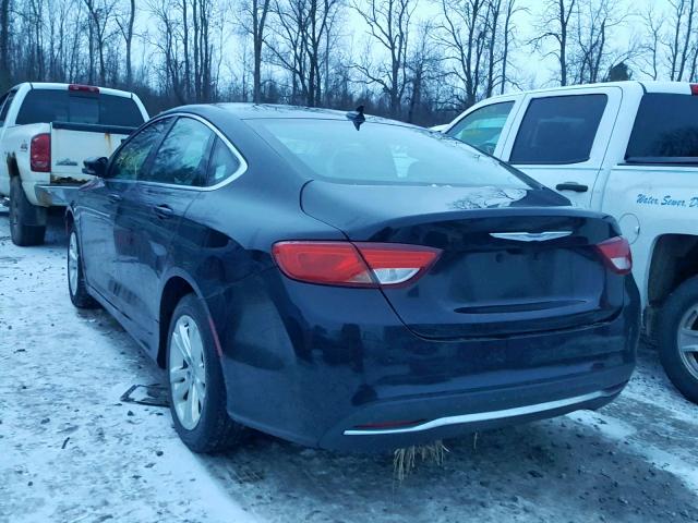 1C3CCCAB1GN122812 - 2016 CHRYSLER 200 LIMITE BLACK photo 3