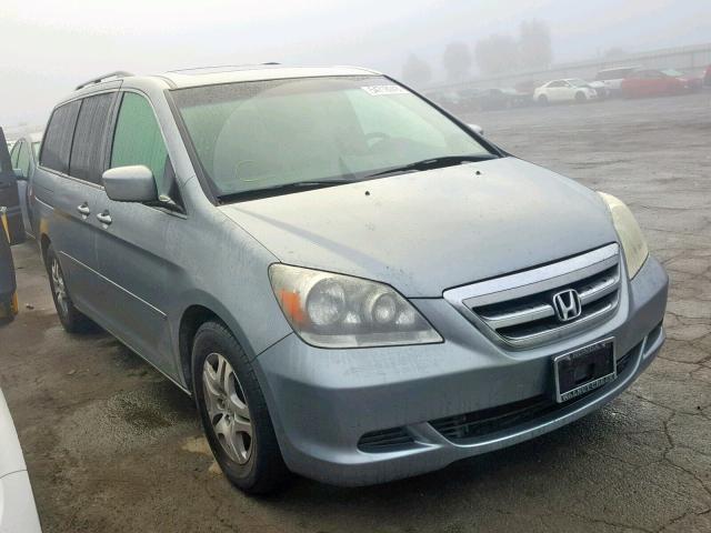 5FNRL38657B025951 - 2007 HONDA ODYSSEY EX SILVER photo 1