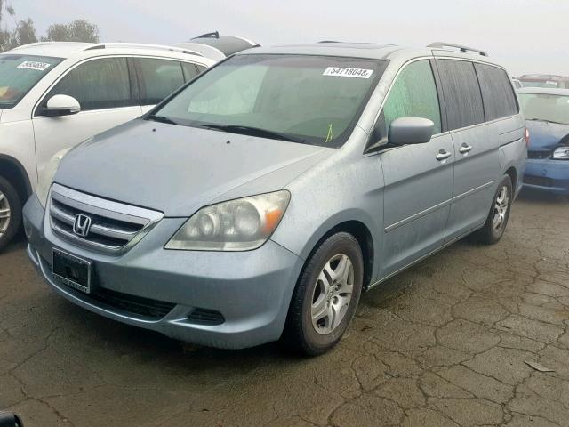 5FNRL38657B025951 - 2007 HONDA ODYSSEY EX SILVER photo 2