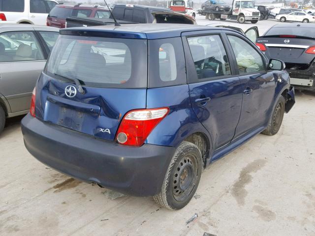 JTKKT624860142729 - 2006 TOYOTA SCION XA BLUE photo 4