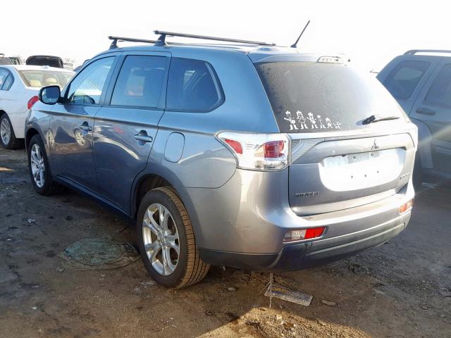 JA4AZ3A3XEZ005353 - 2014 MITSUBISHI OUTLANDER GRAY photo 3