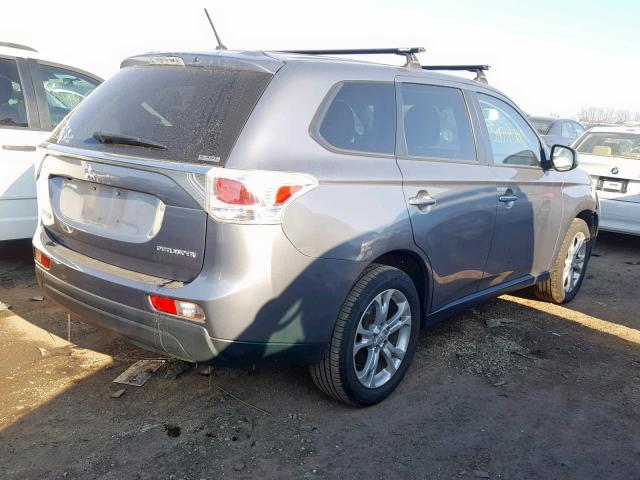 JA4AZ3A3XEZ005353 - 2014 MITSUBISHI OUTLANDER GRAY photo 4