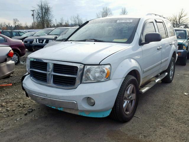 1D8HB58N38F149698 - 2008 DODGE DURANGO LI WHITE photo 2