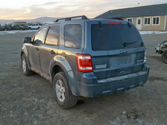 1FMCU5K35AKC85673 - 2010 FORD ESCAPE HYB GRAY photo 3