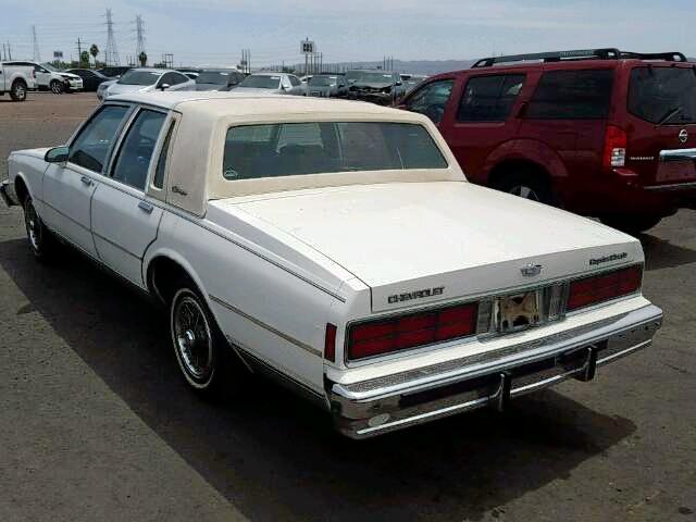 1G1BU51H0H9114420 - 1987 CHEVROLET CAPRICE CL WHITE photo 3