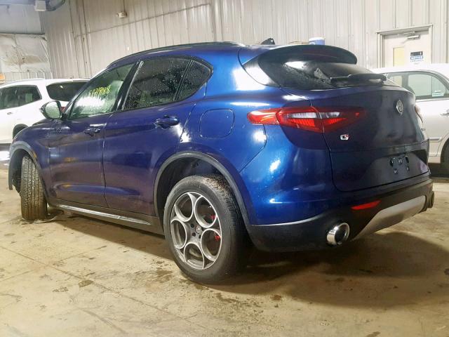 ZASFAKNN0J7B94763 - 2018 ALFA ROMEO STELVIO TI BLUE photo 3