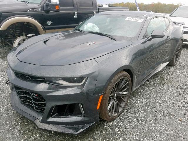 1G1FK1R63J0148025 - 2018 CHEVROLET CAMARO ZL1 CHARCOAL photo 2