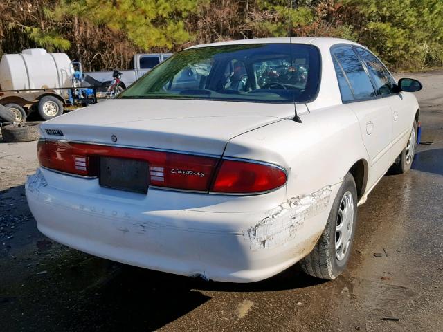 2G4WS52J231256054 - 2003 BUICK CENTURY CU WHITE photo 4