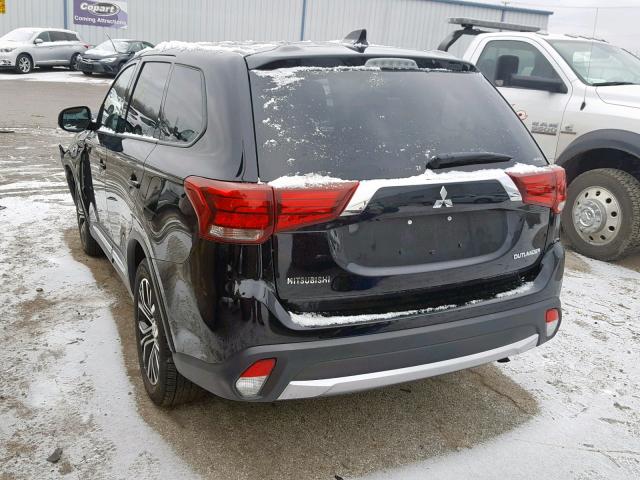 JA4AZ3A31JZ057996 - 2018 MITSUBISHI OUTLANDER BLACK photo 3